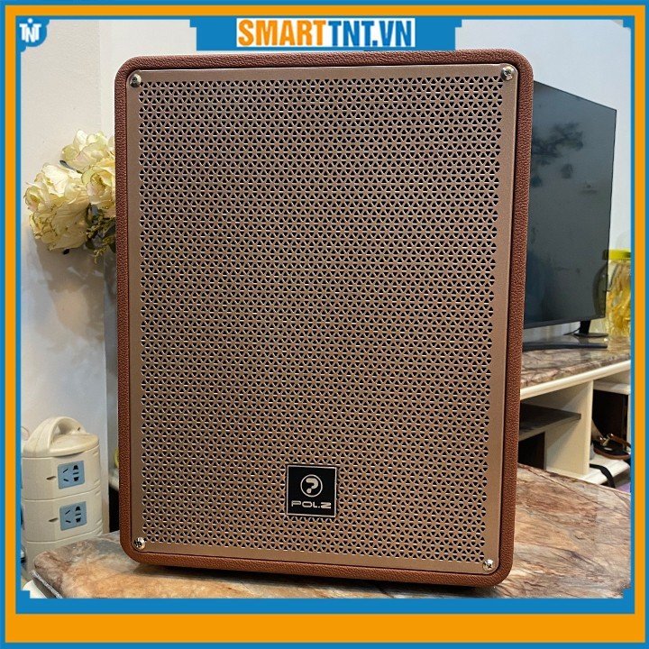 Loa bluetooth xách tay POL.Z P18 kèm 2 micro karaoke công suất 120W cao cấp