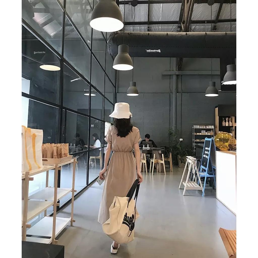 VÁY COTTON DÚM BỤNG 3 MÀU XẺ TÀ