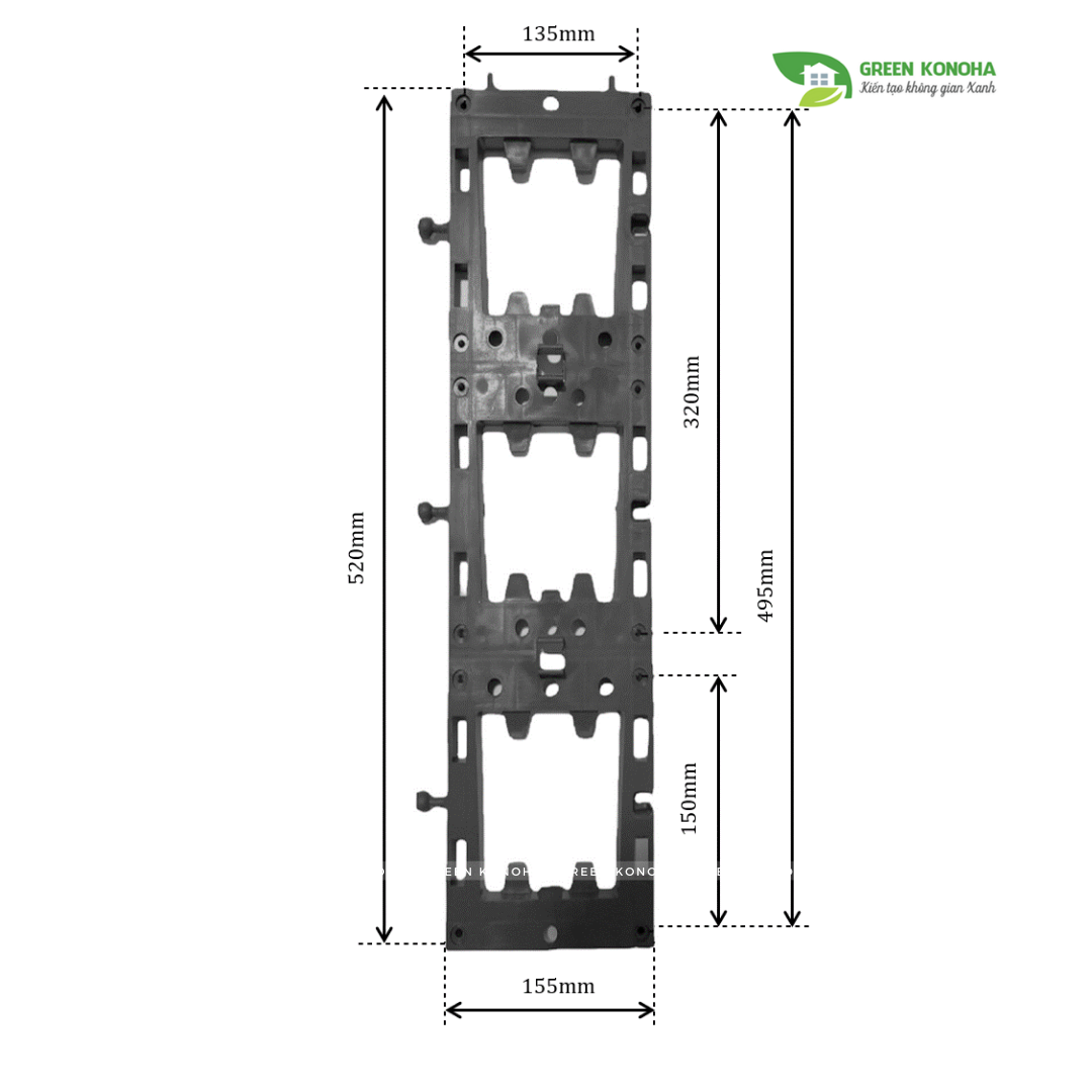 BỘ MODULE VƯỜN TƯỜNG TRỒNG HOA, TRỒNG RAU, TRỒNG CÂY GREEN KONOHA