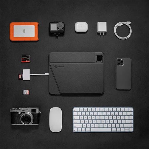 BAO DA TOMTOC TỪ TÍNH ĐA GÓC VERTICAL SẠC KHÔNG DÂY A.PENCIL FOR IPAD PRO 12.9-INCH M1 2021