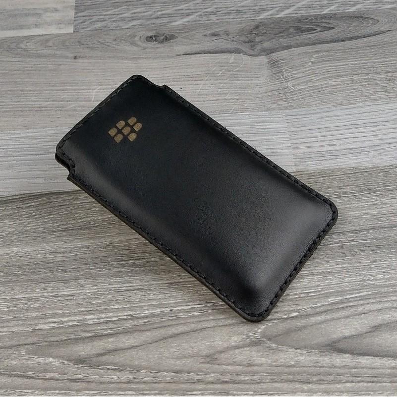 Bao Da Túi Rút cho Blackberry Priv da bò nappa màu đen