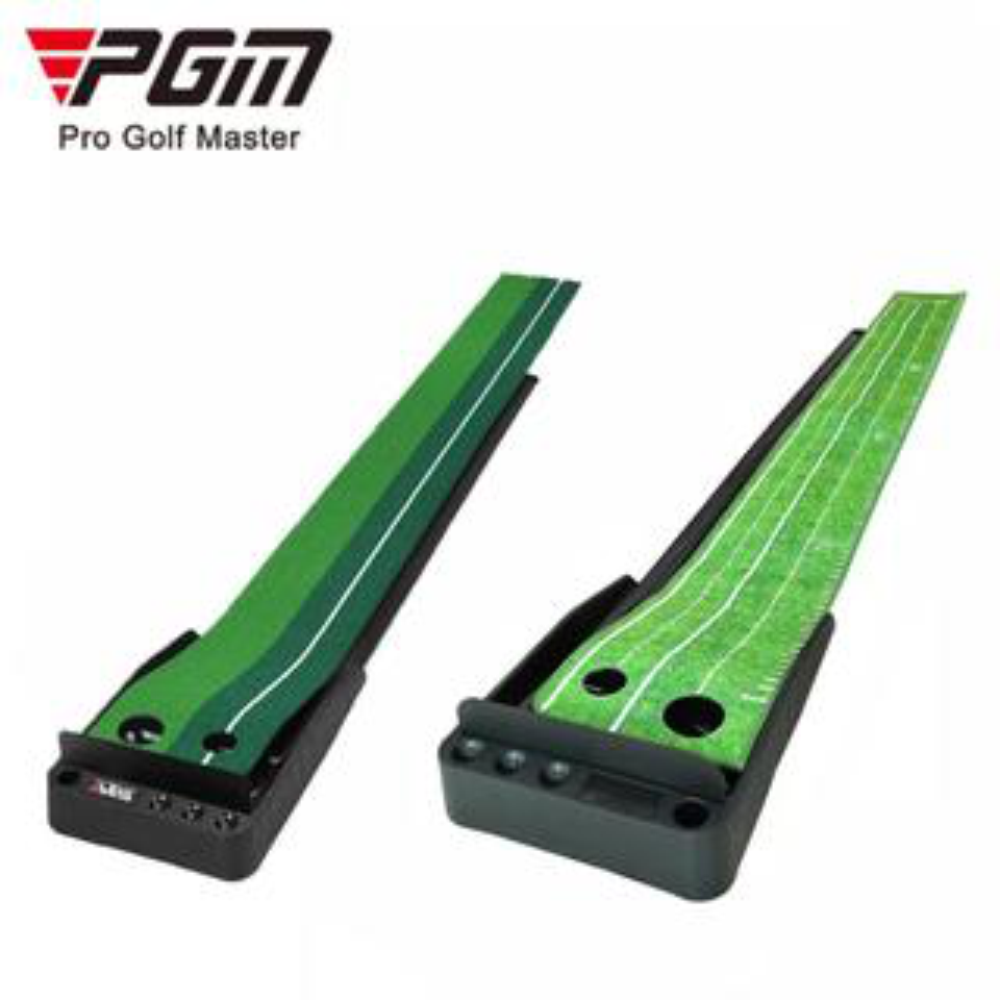 THẢM TẬP GOLF PUTTING - PGM NEW : Thiết kế cải tiến, có thanh chắn bóng &amp; ray hồi bóng