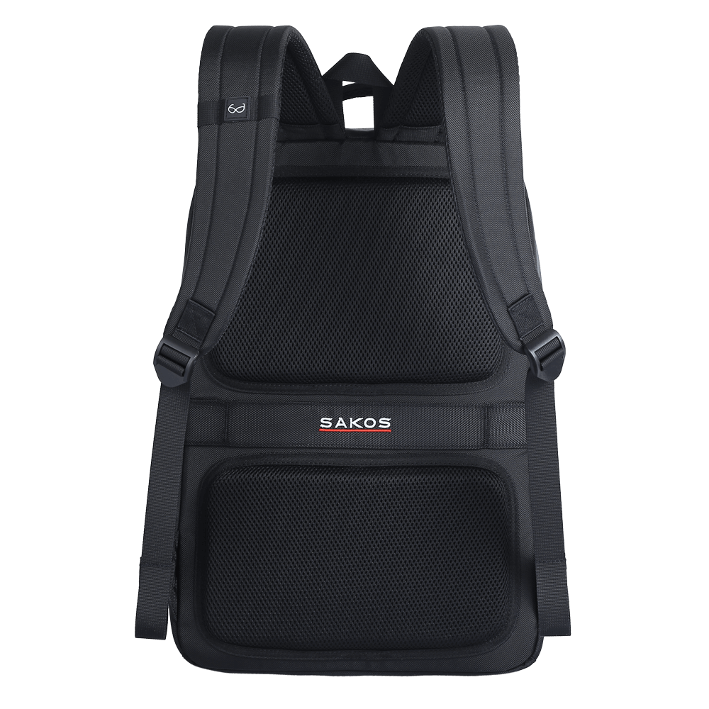 Ba Lô Laptop Hero - 15.6 Inch - Sakos ASBP32KBZMG9 - Đen Phối Nâu