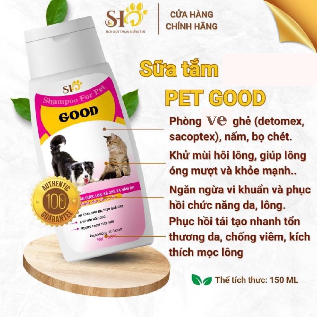 Sữa Tắm Good Phòng Ve Rận, Nấm Ghẻ, Rụng Lông Chó Mèo