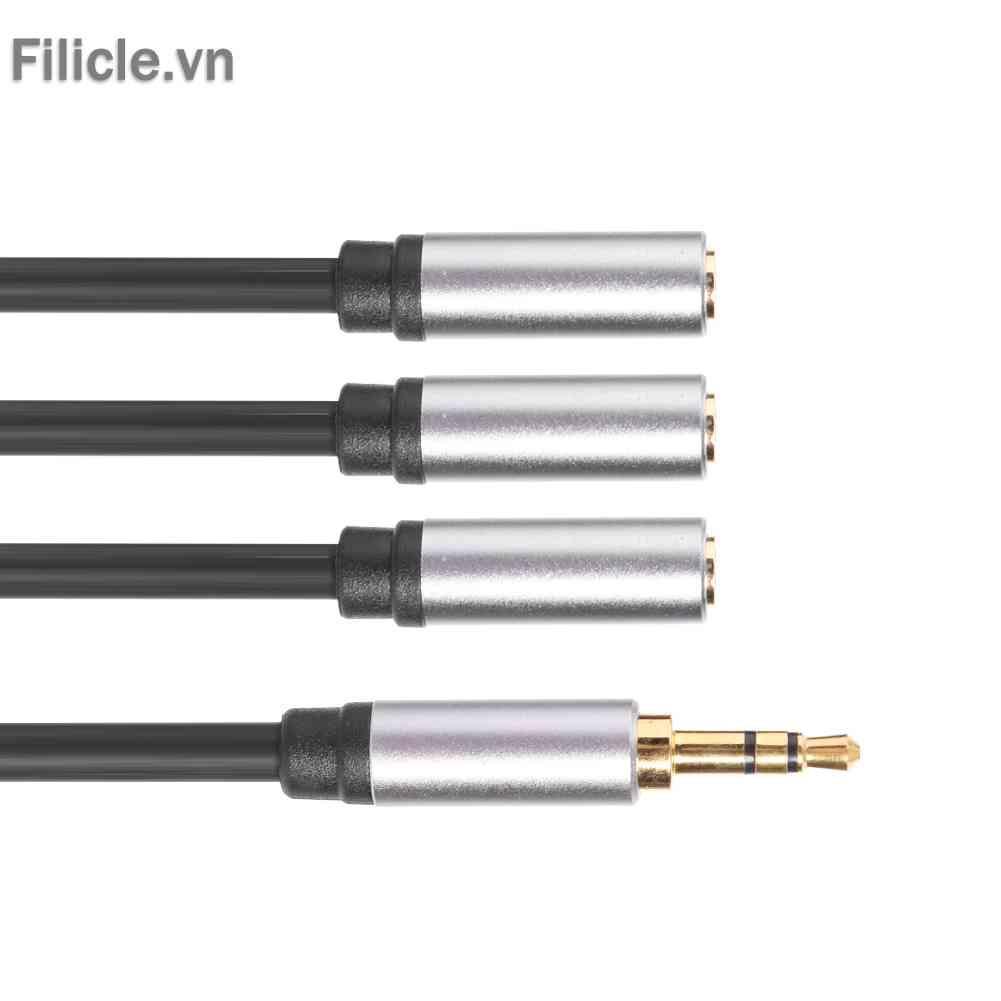 Cáp Chia Âm Thanh 3.5mm 3.5mm TRS Sang 3x 1 / 8 Jack CắM 1ft