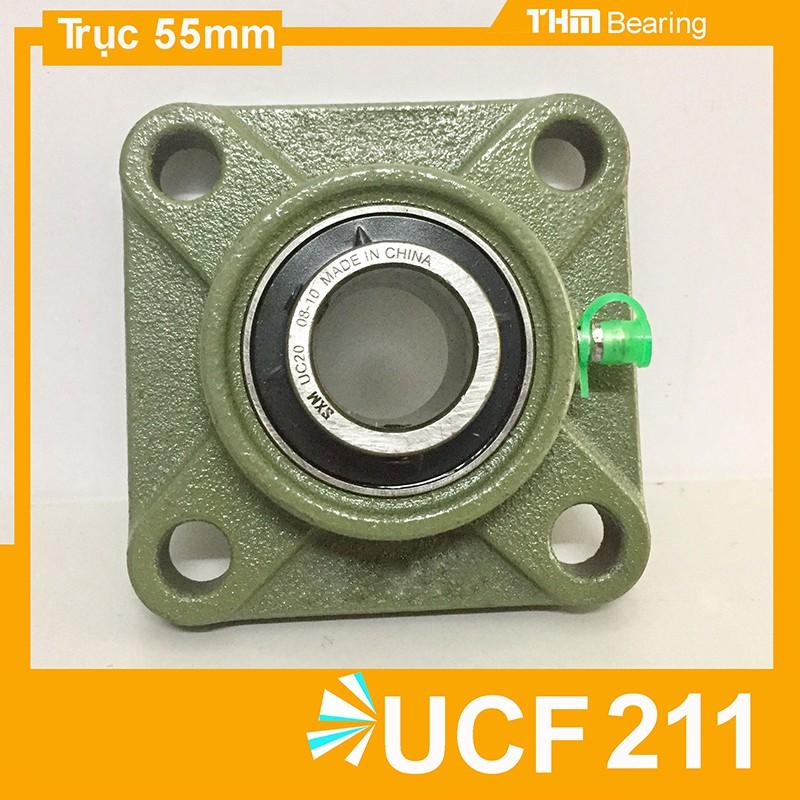 Gối đỡ hình vuông ucf211 đường kính trục 55mm