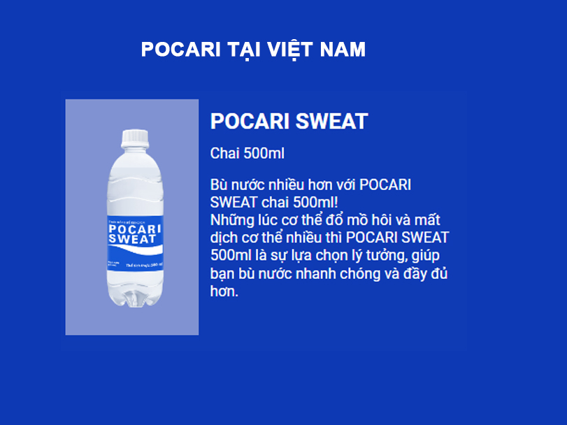 Thức uống bổ sung ion Pocari sweat chai 500ml