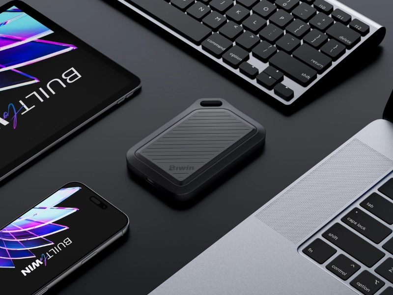 Ổ cứng di động SSD BIWIN Amber PR2000 USB 3.2/Type-C tương thích Windows/macOS/iOS/iPadOS Hàng chính hãng