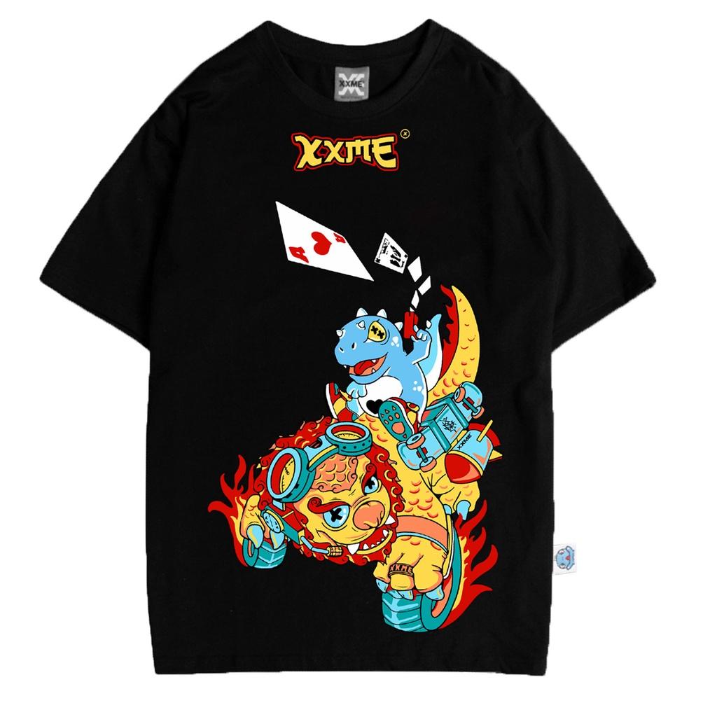 Áo thun XXME cotton 100% "CON NGHÊ" - BLACK / WHITE