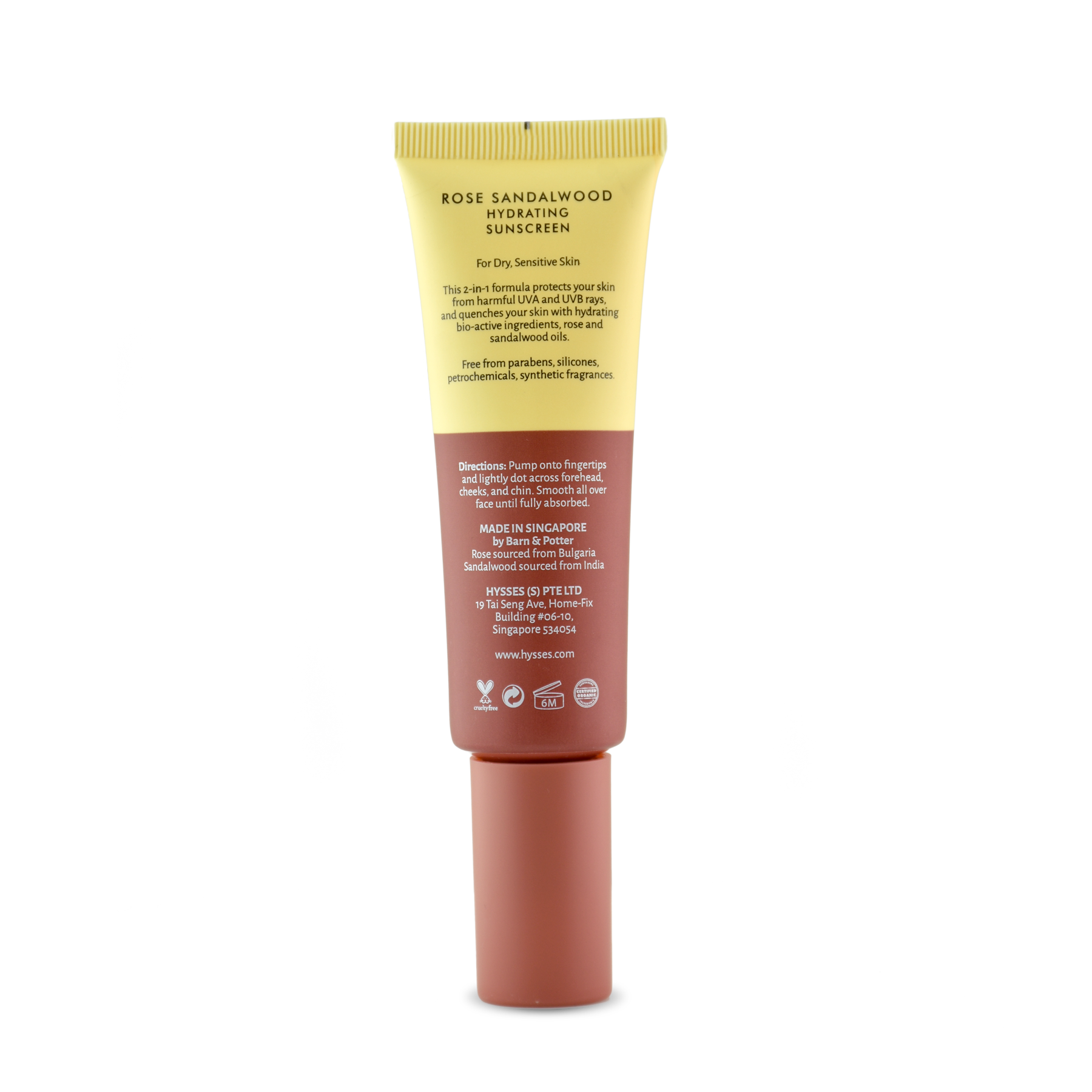 Kem Chống Nắng Cao Cấp Hysses Hydrating SPF40/PA++ Dưỡng Ẩm Sâu, Bảo Vệ Da Trước Tia UVA/UVB, Làm Mờ Nếp Nhăn Với Tinh Dầu Gỗ Đàn Hương và Hoa Hồng Hữu Cơ Tự Nhiên