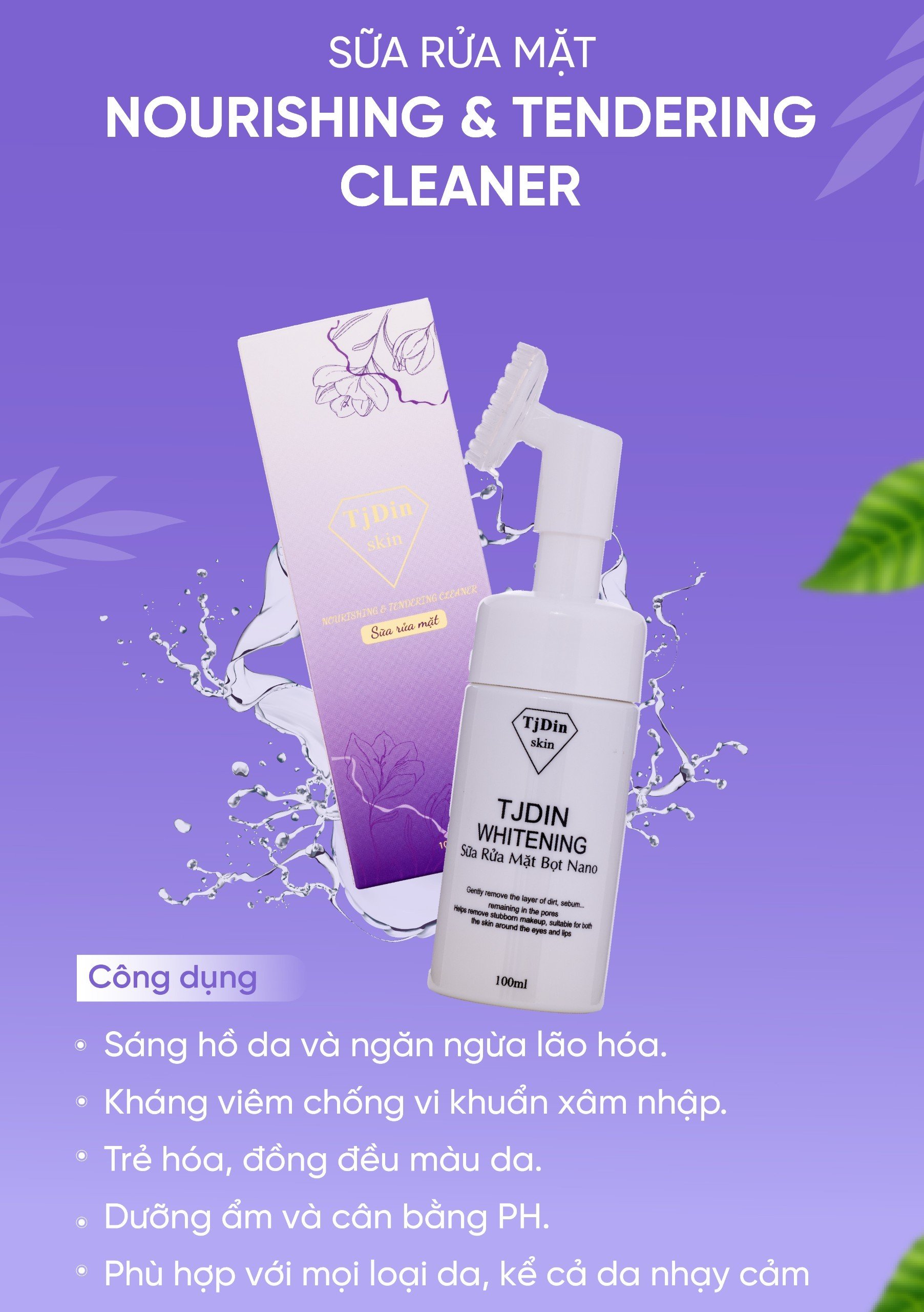 Sữa rửa mặt Nourishing & Tendering cleaner