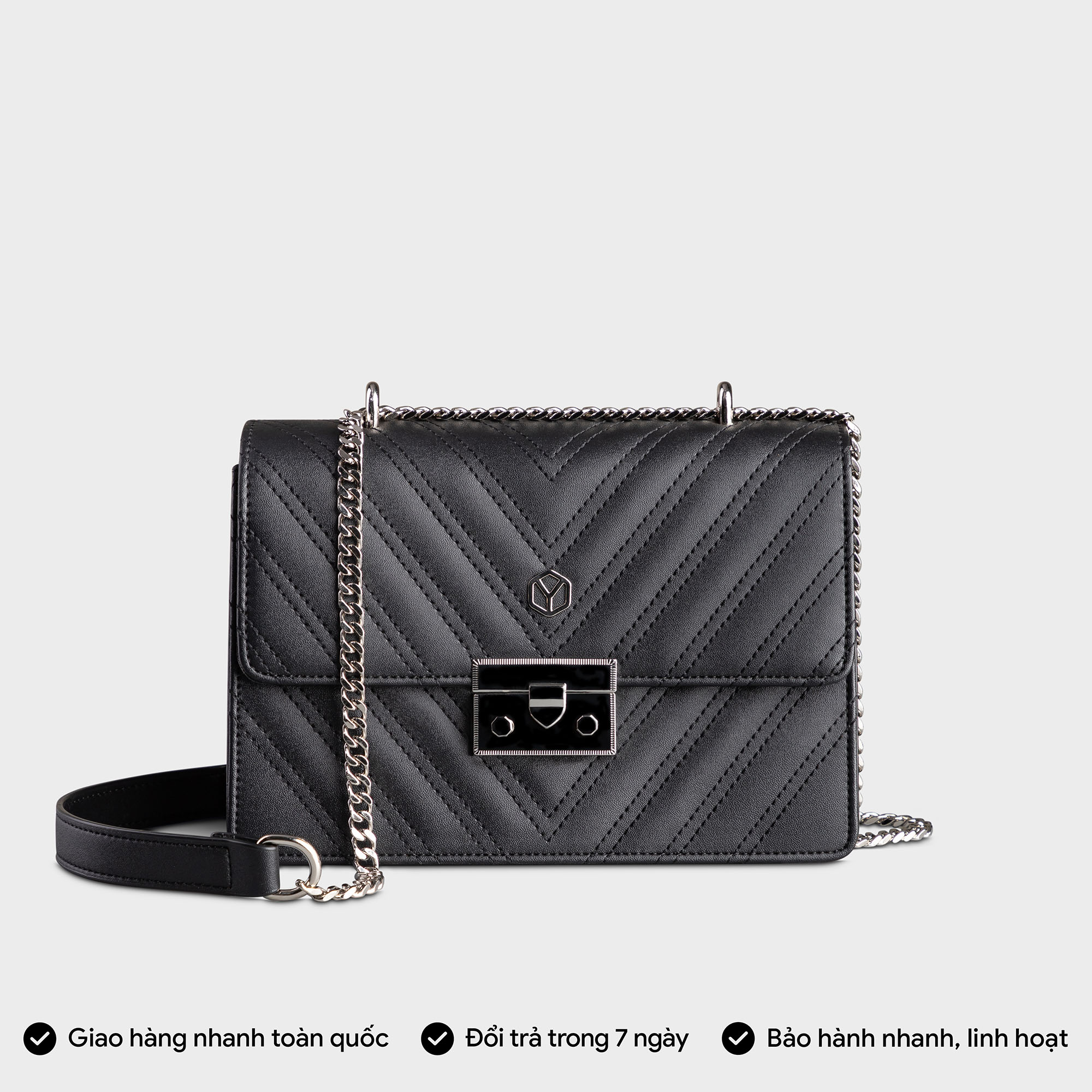 Túi Yuumy ( Thời trang nữ đi tiệc size 21 - Túi đeo chéo da Seasand YN137 )
