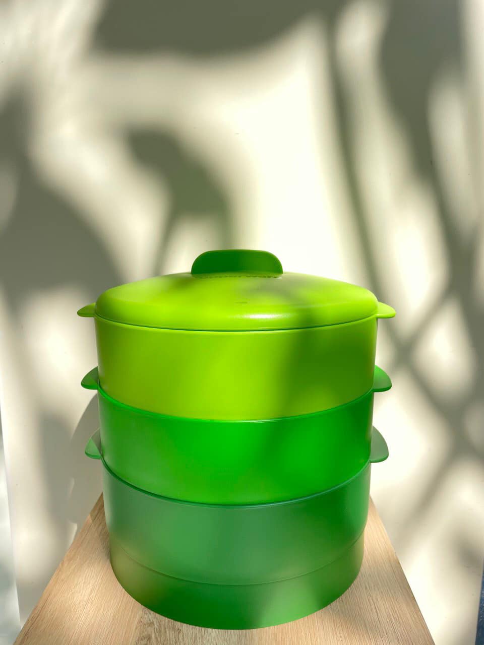 Xửng Hấp 3 Tầng Steam It Paraside 3 Tầng, Hàng Chính Hãng Tupperware, Nhựa Nguyên Sinh Hấp Cách Thủy