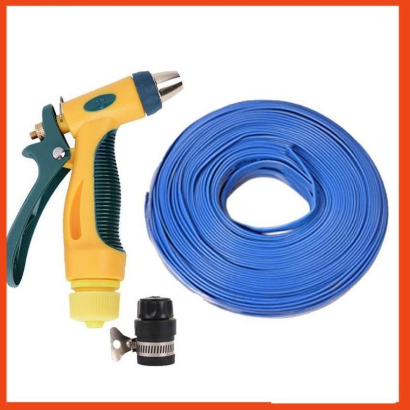 Bộ dây vòi xịt nước rửa xe,tưới cây tăng áp 3 lần 15m