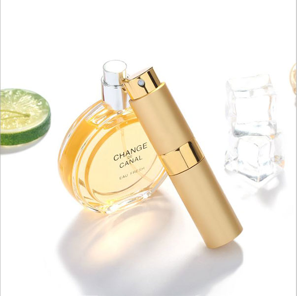 Lọ Ống Chiết Nước Hoa Du Lịch 15ml Dạng Son Xoay Kèm 2 Dụng Cụ Bơm