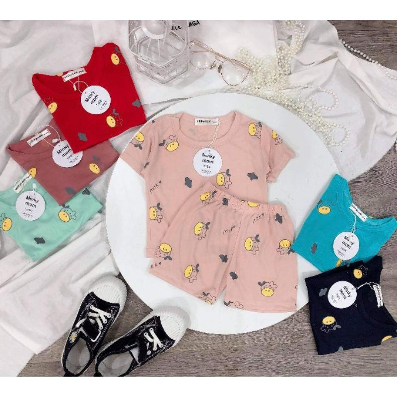 Bộ cộc tay Minky Mom Siêu Chất Siêu Yêu Cho Bé
