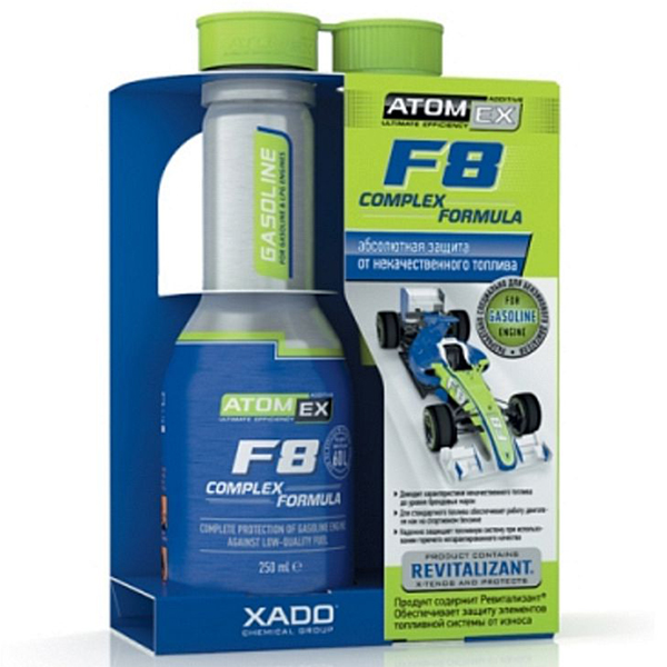 Phụ Gia Xăng XADO Cải Thiện Chất Lượng Xăng Atomex F8 Complex Formula - Hàng Chính Hãng