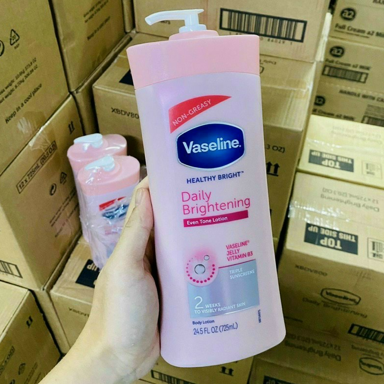 SỮA DƯỠNG THỂ VASELINE HỒNG LÀM MỊN &amp;TRẮNG DA 725ML