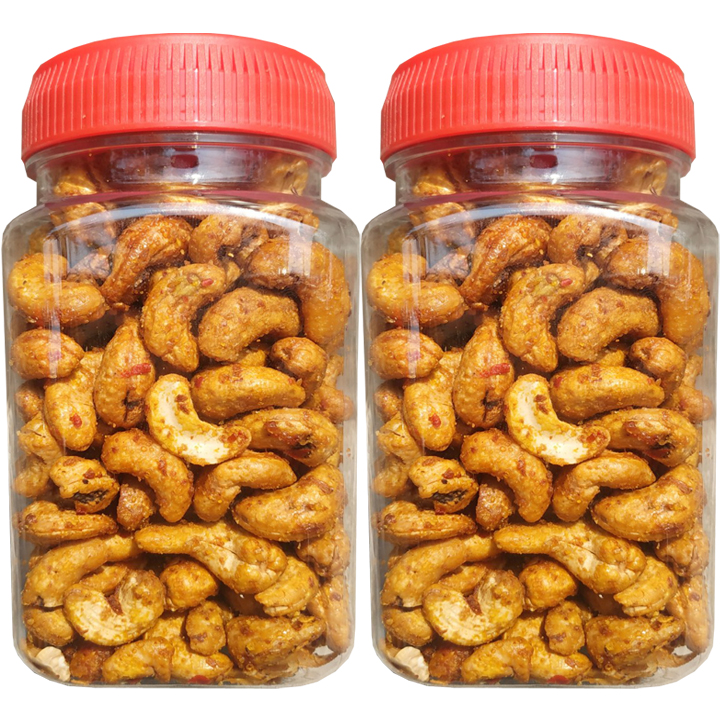 COMBO 4 HŨ HẠT ĐIỀU RANG TỎI ỚT HIỆU SKFOOD- MỖI HŨ 250G
