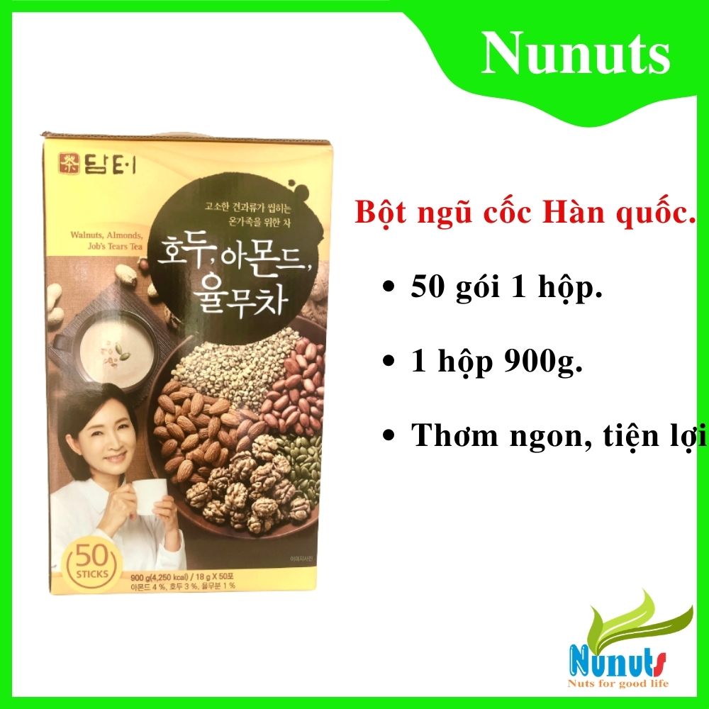 Bột ngũ cốc Damtuh Hàn Quốc hòa tan uống liền tiện lợi, ngũ cốc bà bầu, trẻ em, người lớn tuổi uống rất thơm ngon