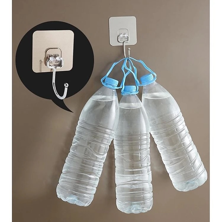 Móc dán tường inox 304 chịu lực, miếng dán tráng bạc siêu dính, móc dán chịu lực loại tốt chính hãng TOKDODO