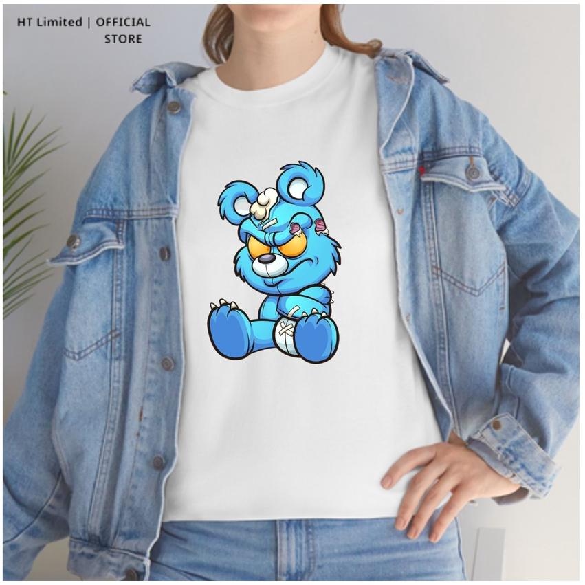 Áo thun thiết kế Unisex họa tiết bear basic local brand, Cotton Cao Cấp 100%