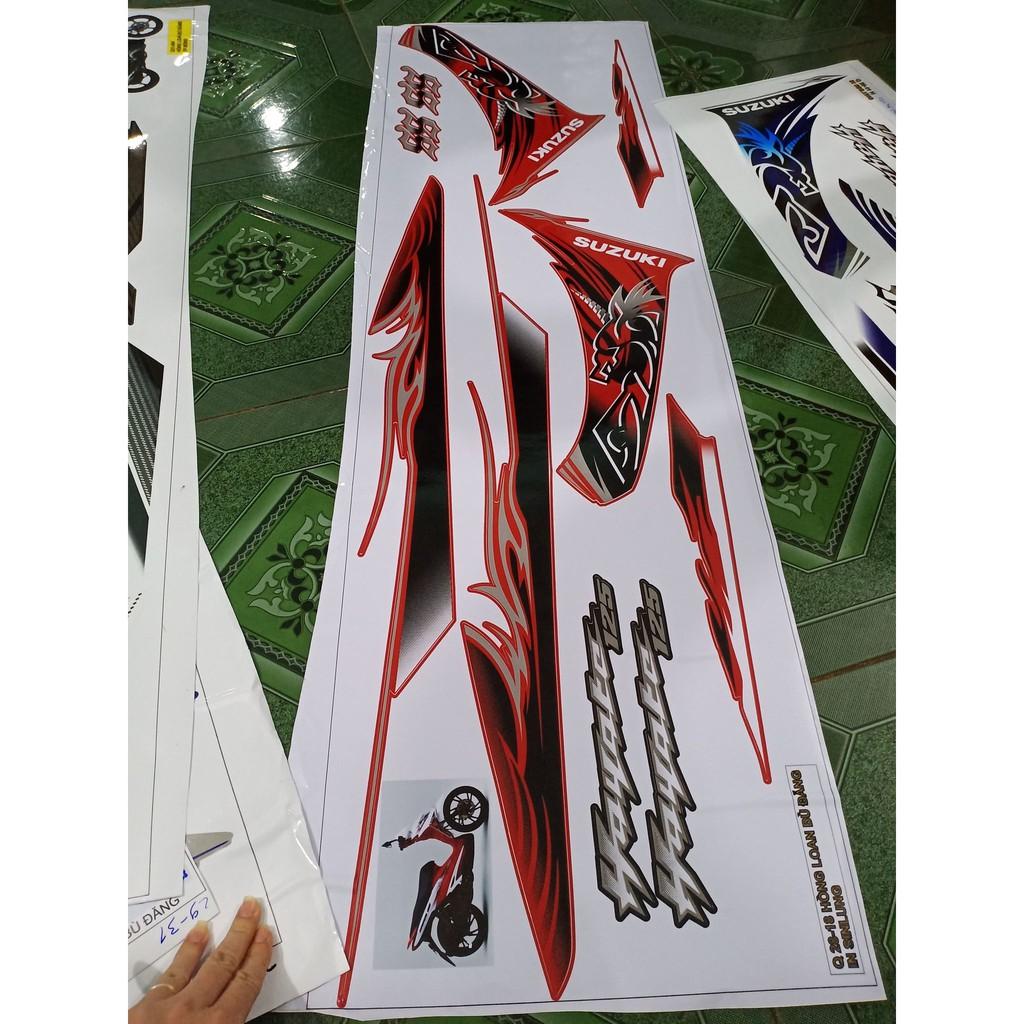 Tem rời hayate ss hoa văn xe đỏ