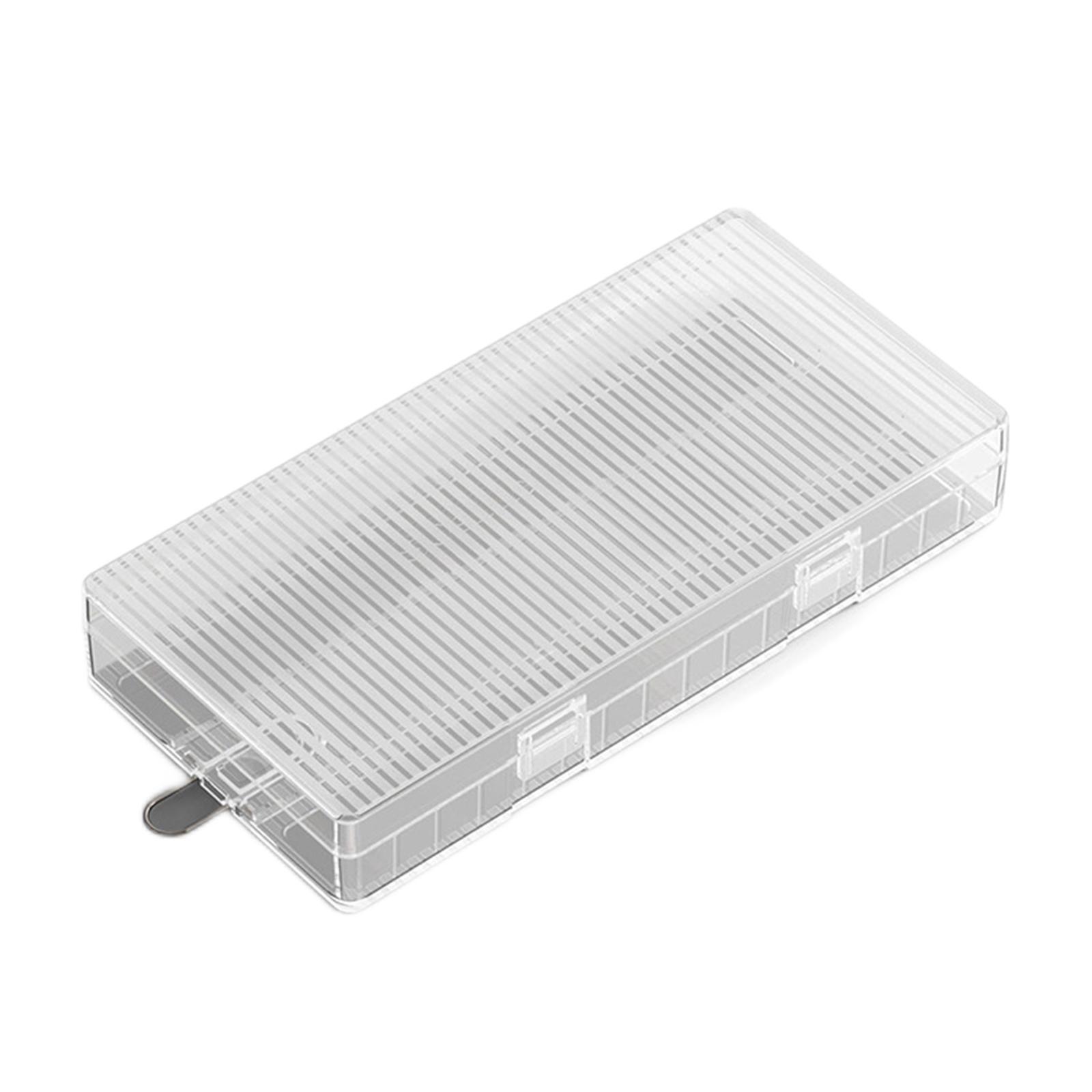 Clear 18650 Cell Battery Box for 8Pcs 18650 Size Batteries
