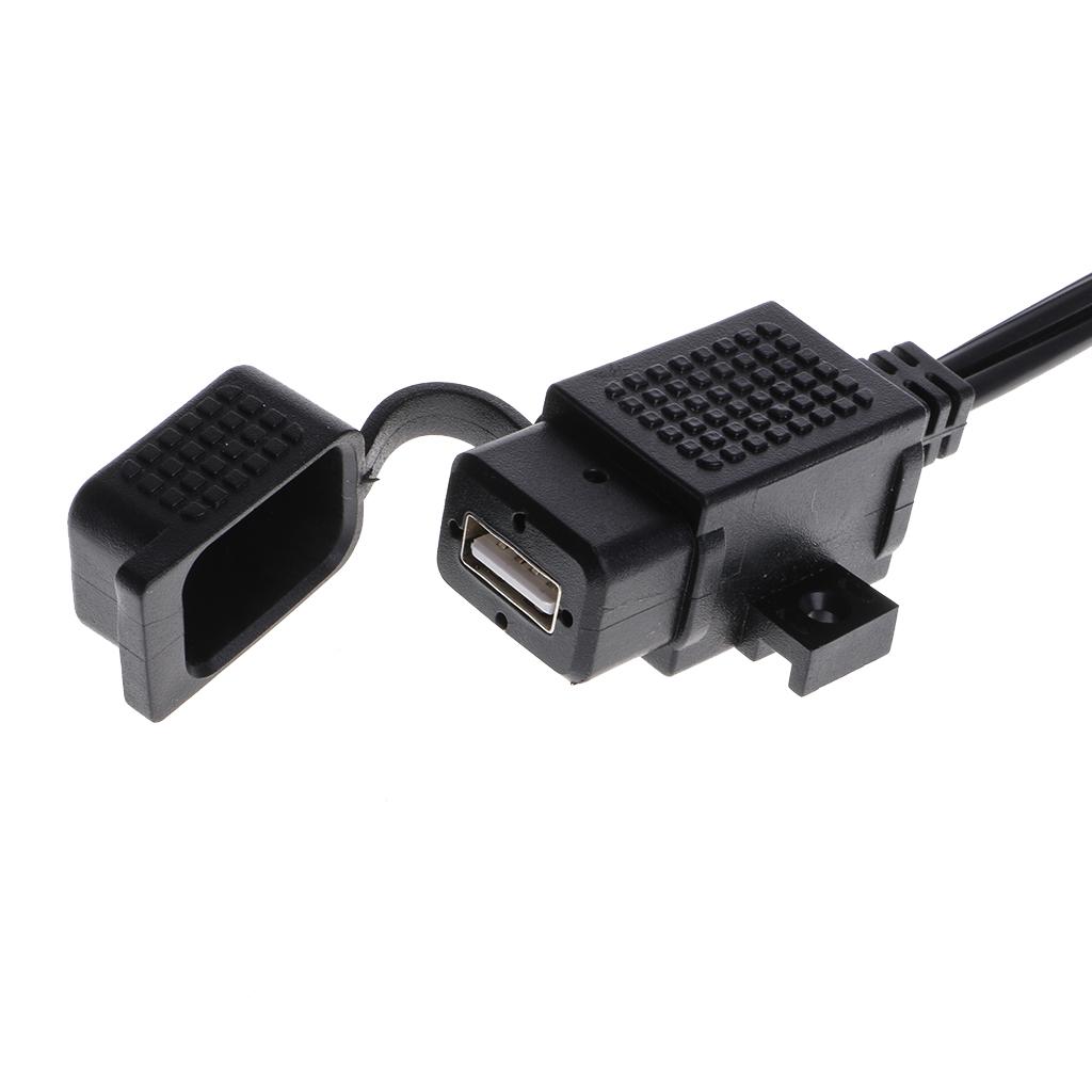 3.1Amp Waterproof Motorcycle USB Charger Kit SAE To USB Adapter for Phones