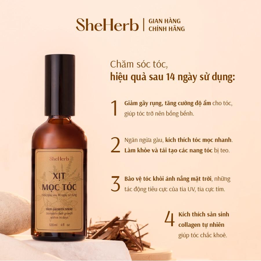 Combo Bộ 3 Sản Phẩm Chăm Sóc Tóc Toàn Diện Thuần Chay She Herb