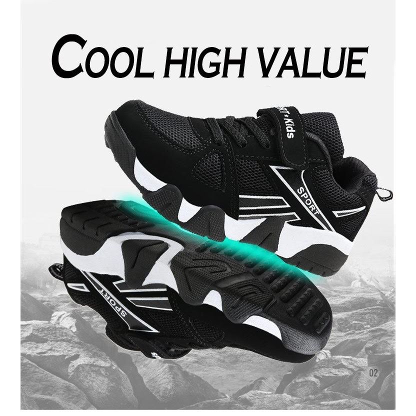 Giày thể thao bé trai siêu nhẹ thoáng khí size 30-37 (4 mẫu)- giày sneaker cho bé - giày bé trai siêu nhẹ