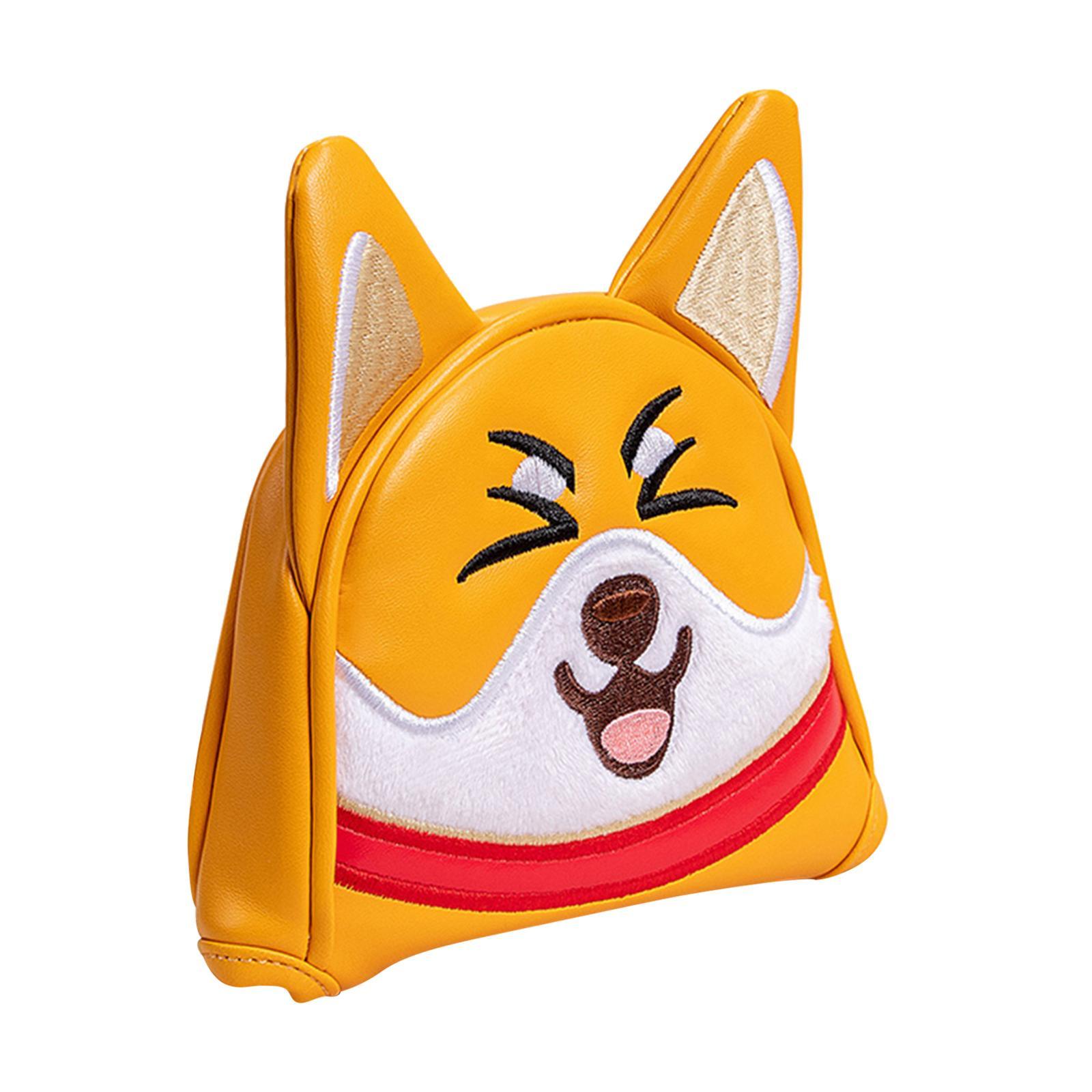 Golf Mallet Putter Head Cover Stylish Outdoor PU Leather Golf Club Headcover