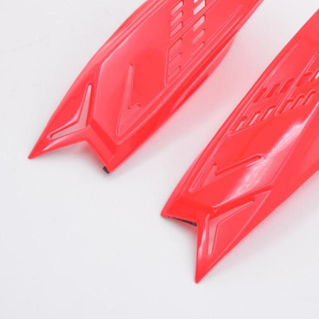 2Pcs Red Modification Accessories Protective Decor Motorcycle Horns