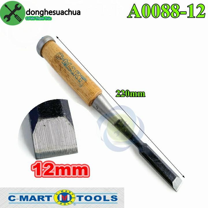 Đục thợ mộc cán gỗ C-Mart A0088-12 12mm