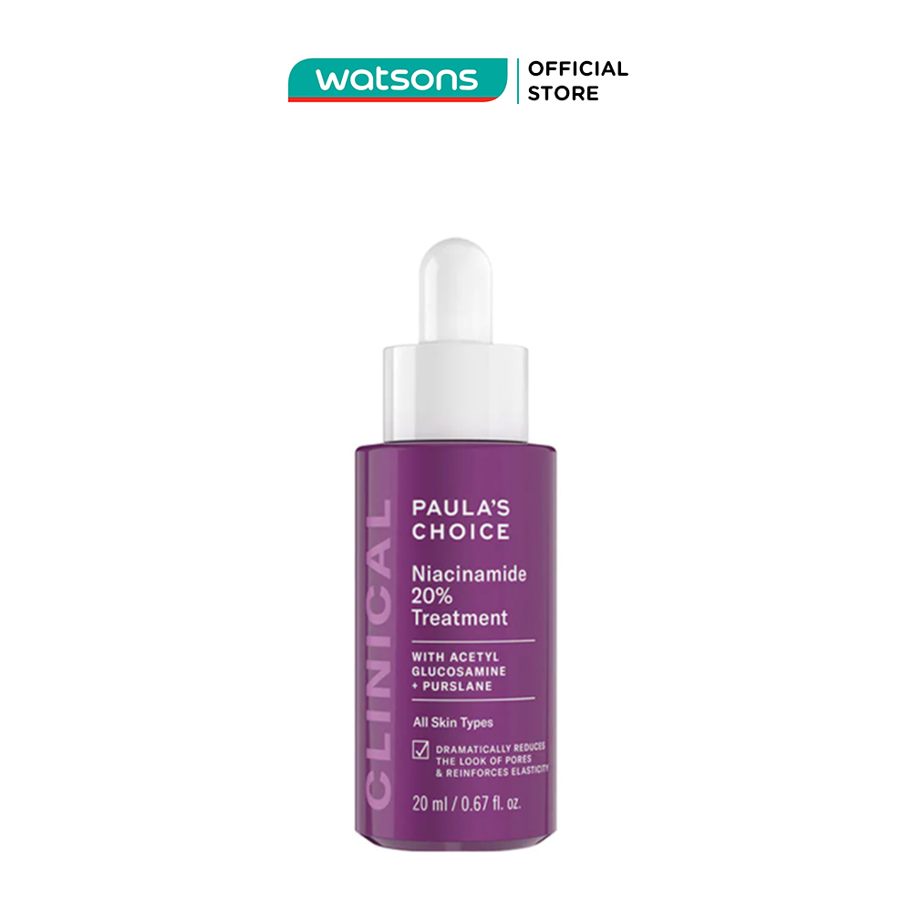 Tinh Chất Thu Nhỏ Lỗ Chân Lông Paula'S Choice Clinical Niacinamide 20% Treatment 20ml