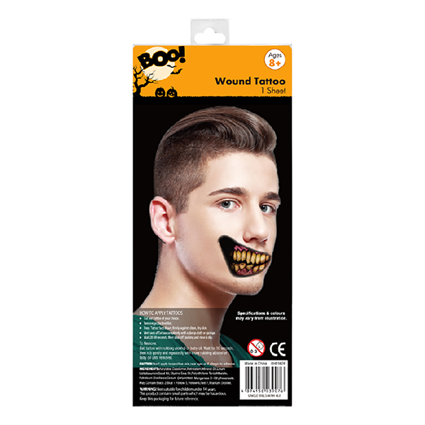 Hình Vẽ Khoáng Miệng Lớn Nhiều Loại Halloween Uncle Bills UH01026