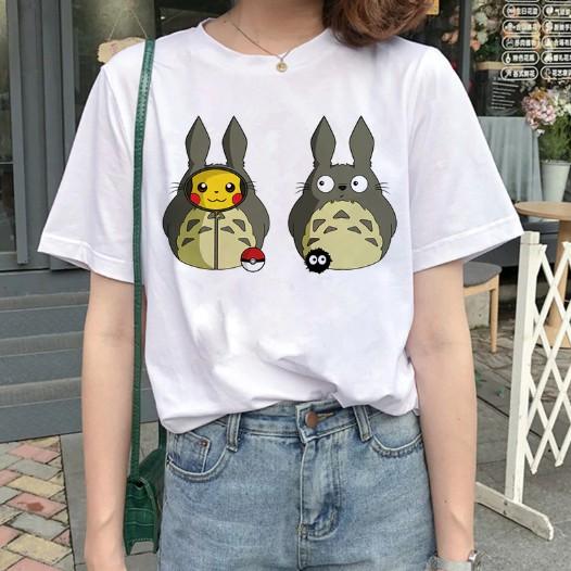 Áo thun tay ngắn in hình Studio Ghibli Femme