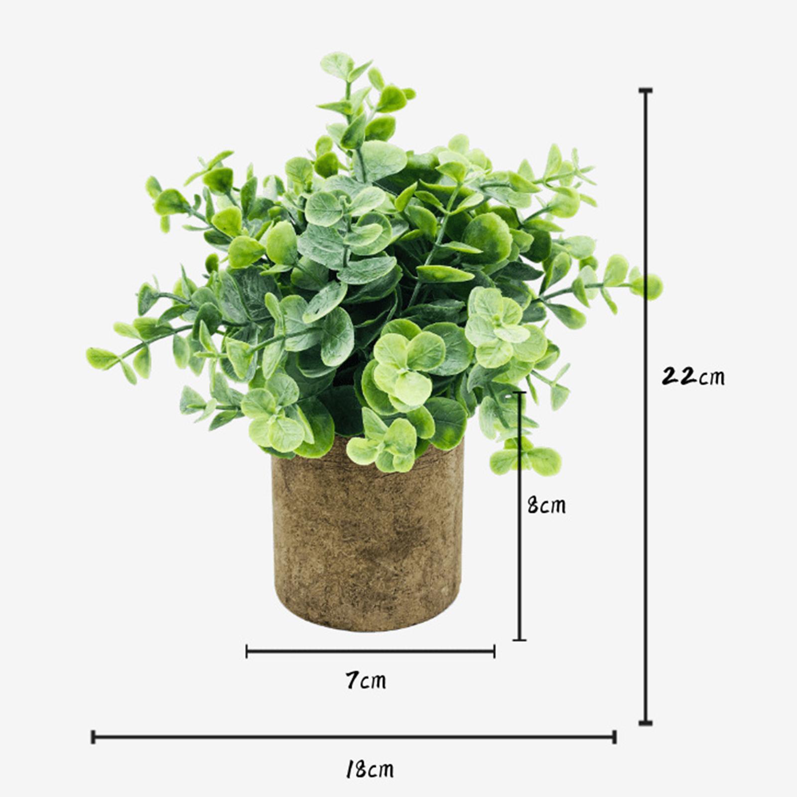 Artificial Eucalyptus Bonsai Fake Plants in Pot Garden Wedding Decoration