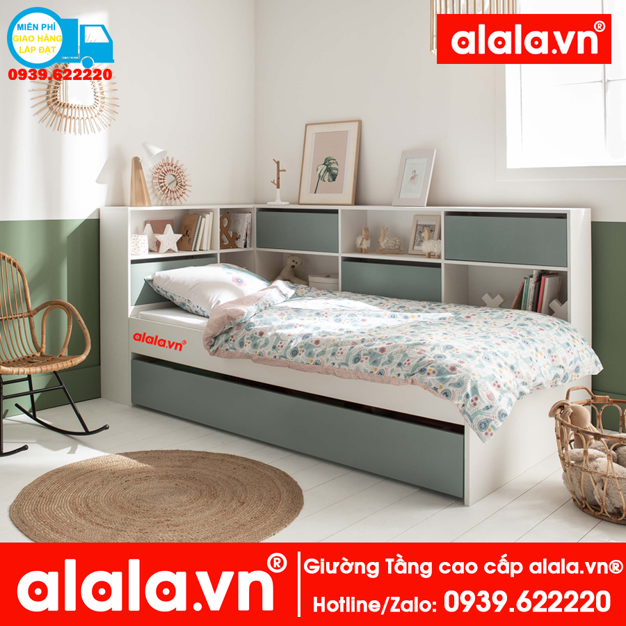 Giường tầng ALALA113 cao cấp - Thương hiệu alala.vn ( trên 1m2, dưới 1m)