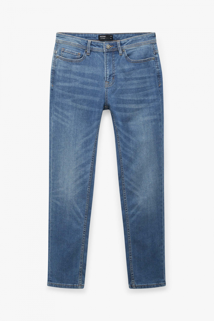 Quần Jean Nam ROUTINE Xanh đậm và Xanh nhạt Form Slim Fit - 10F22DPA014 | LASTORE MENSWEAR