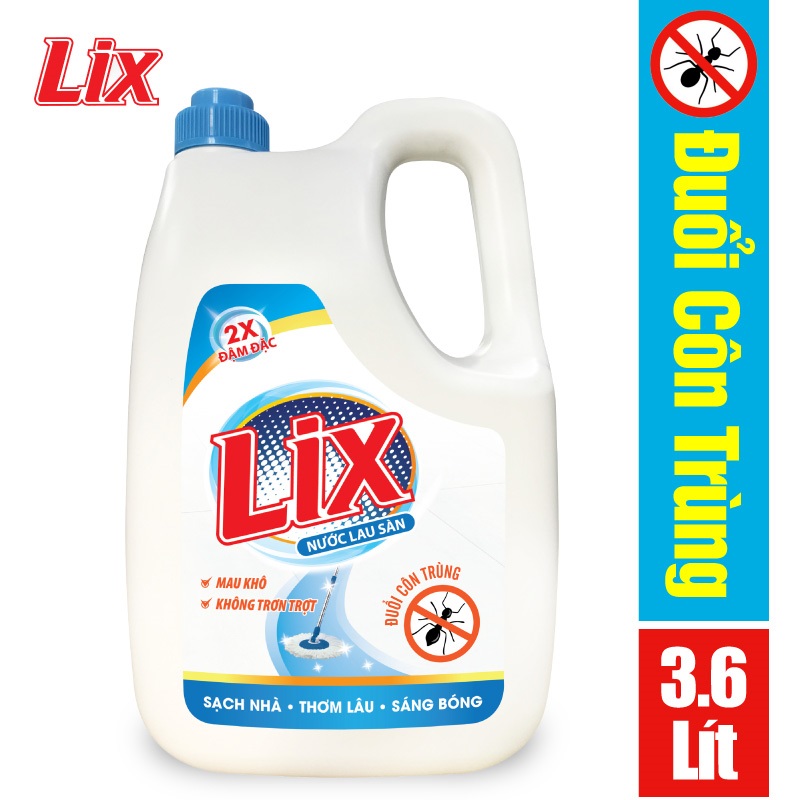 Nước lau sàn Lix đuổi côn trùng 3.6 lít LD360