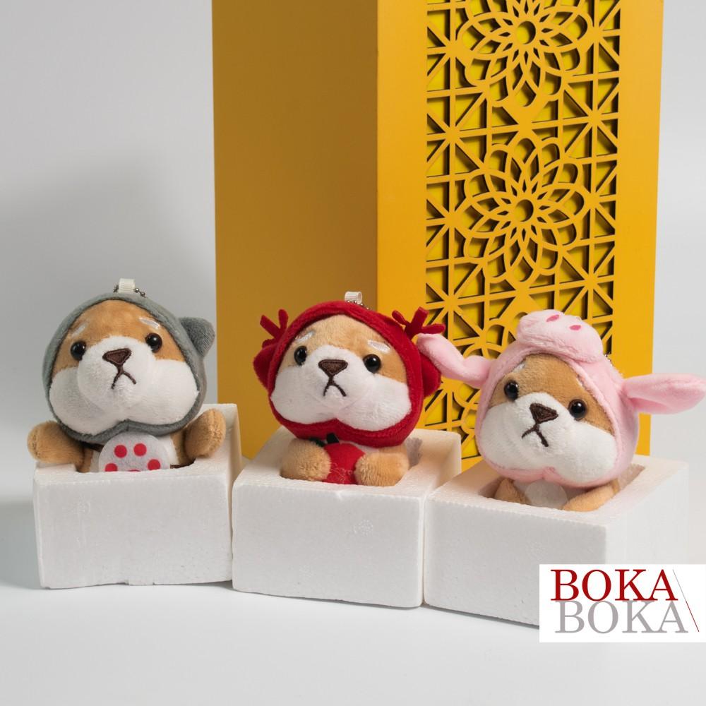 Móc khóa trang trí balo, túi xách, túi vải hình Chó Shiba