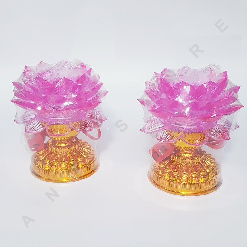 ĐÈN THỜ SEN ĐỔI MÀU -039