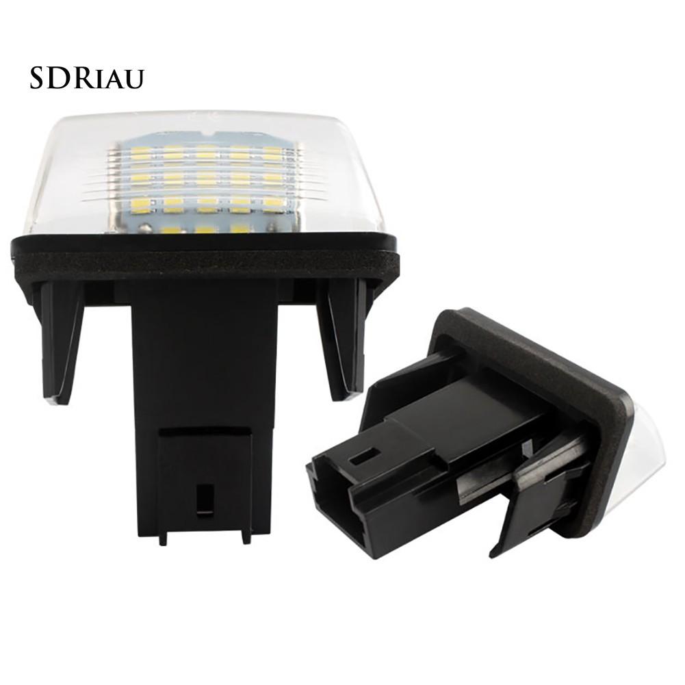 Bộ 2 Đèn Led 18 Bóng 12v Cho Biển Số Xe Hơi Peugeot 206 307 308 406 5008
