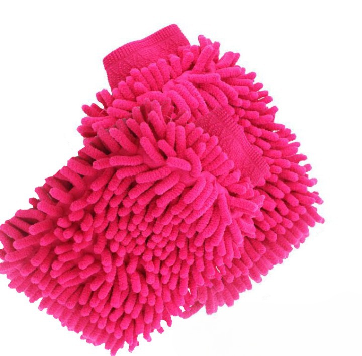 Găng tay rửa xe, sợi Microfiber, thấm hút nhanh, không gây trầy xước xe, không để lại bụi vải trên sơn xe, tặng kèm vòng tay Luminous