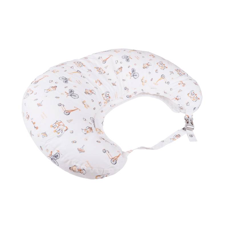 Gối cho bé bú đa năng chống trào ngược 2in1 Aibedo họa tiết Teddy Bear
