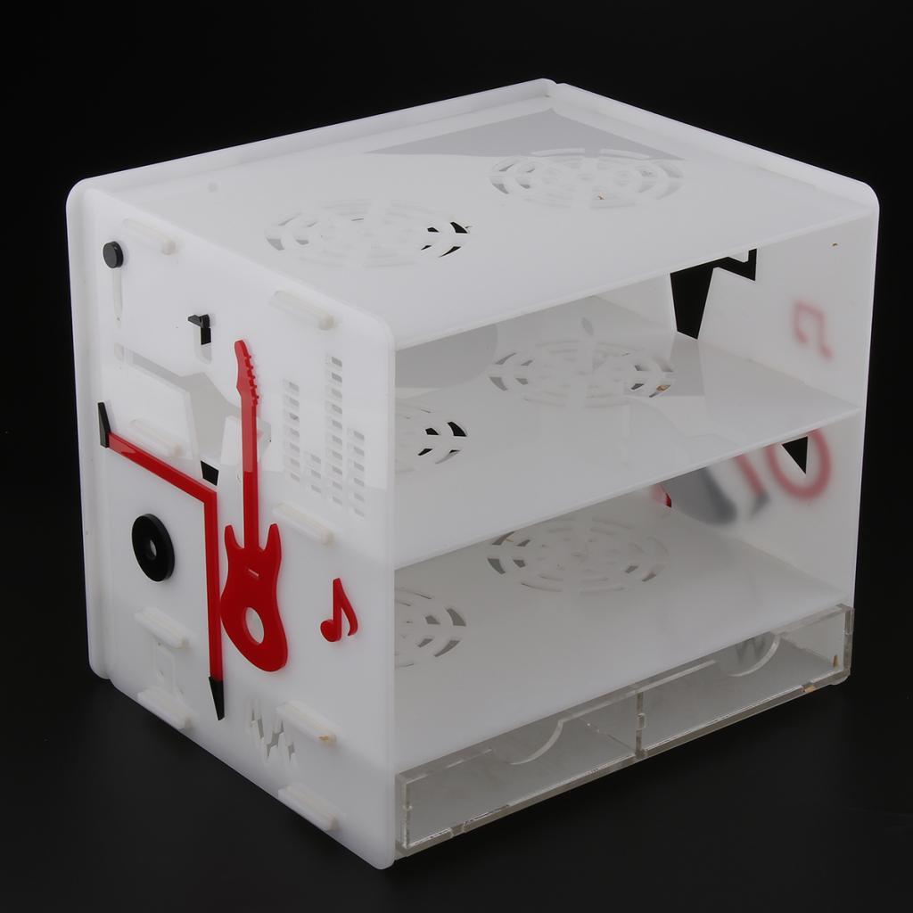 White Acrylic Cosmetic Makeup Organizer Drawer Holder Case Box Watch Storage