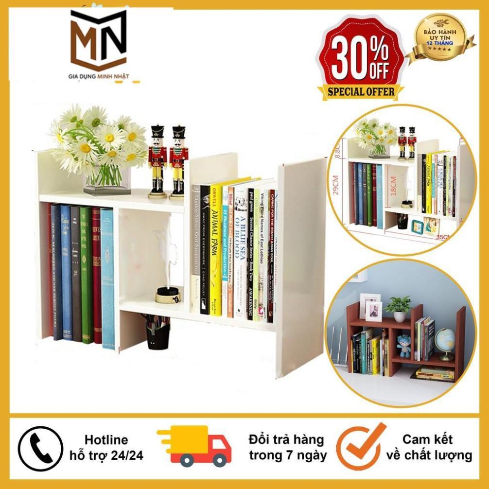 Kệ Sách Mini, Giá Để Sách, Để Tài Liệu Văn Phòng Trên Bàn Làm Việc Bằng Gỗ Ép, Trang Trí Bàn Làm Việc Siêu Tiện Dụng