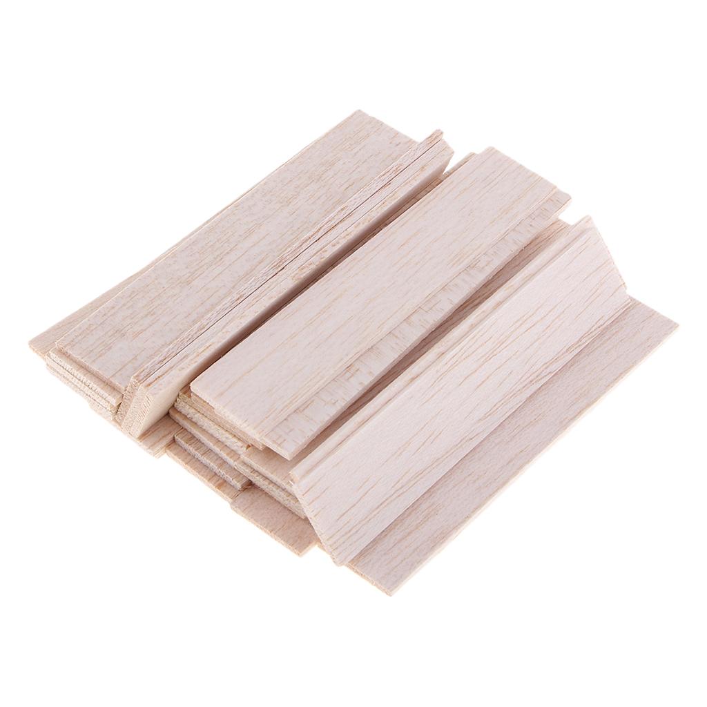 80pcs Natural Wood Slices Unfinished Wooden Sticks Kids Craft DIY Ornament