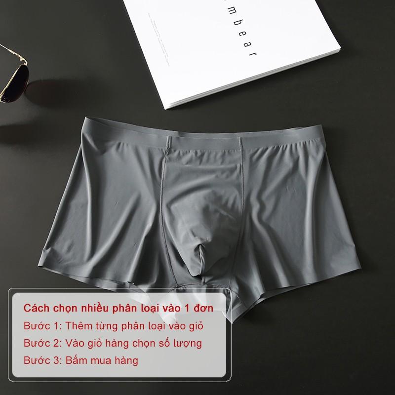 Quần lót nam boxer, quần sịp đùi nam lụa thun lạnh siêu nhẹ bigsize Havana MLQ05